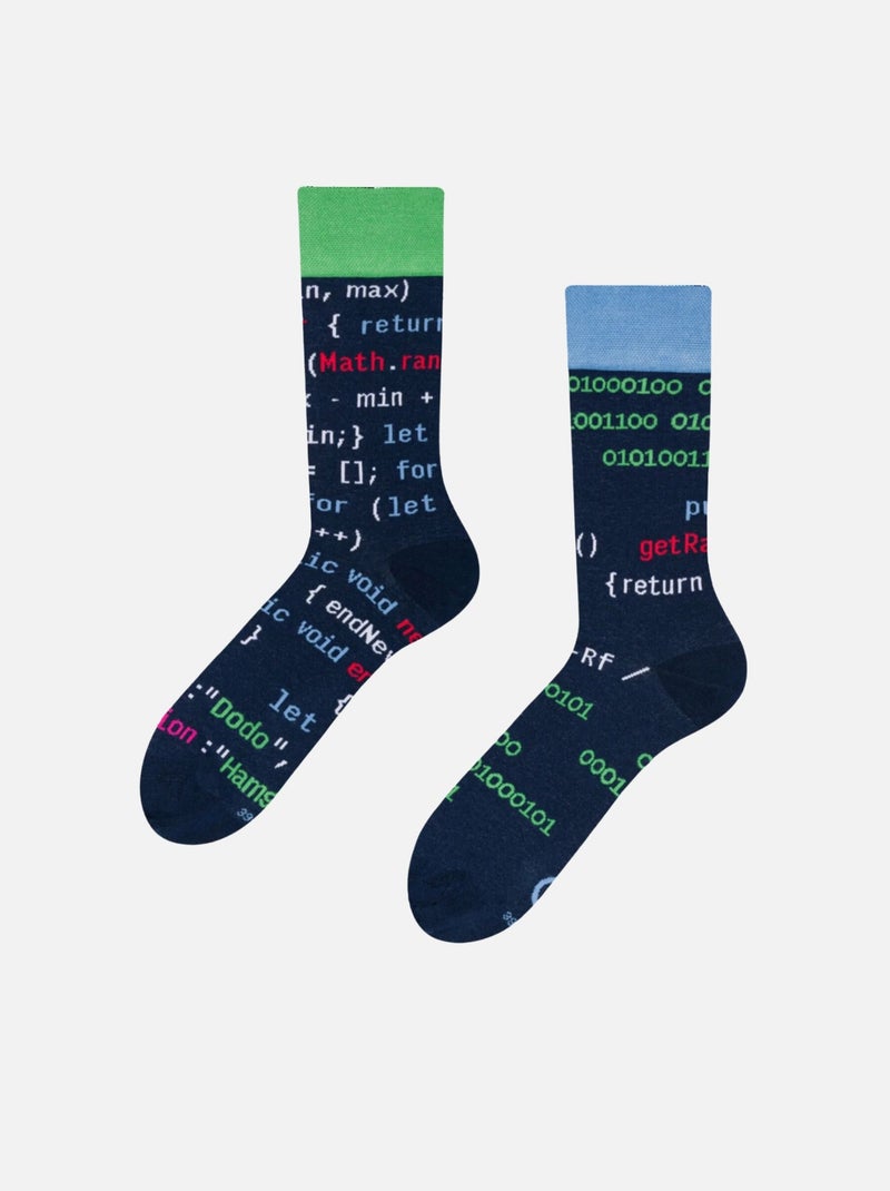 Chaussettes Développeur Web Bleu - Kiabi