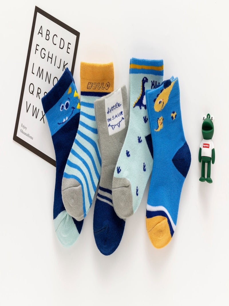 Chaussettes Dino Enfants (Lotx5)  | Titeschaussettes Multicolore - Kiabi