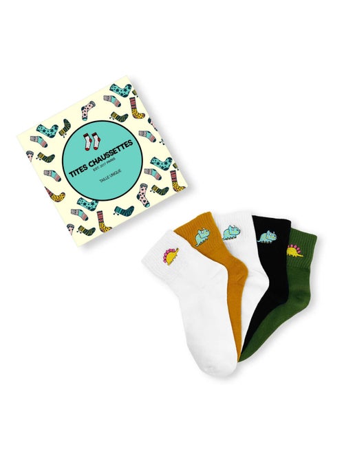 Chaussettes Dinosaure  (Lot x5) | Titeschaussettes - Kiabi