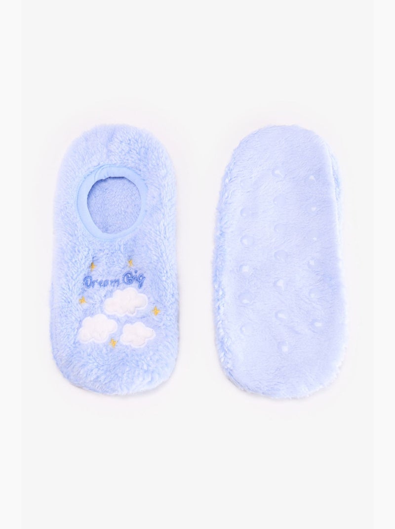 Chaussettes d’intérieur à motif nuage dream big penti Bleu ciel - Kiabi