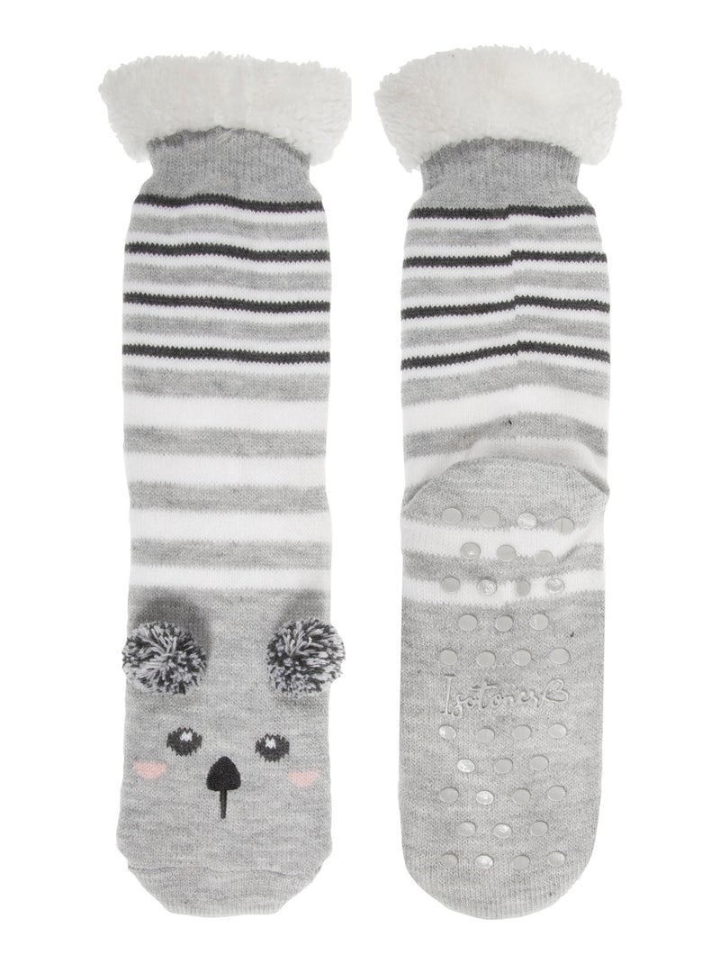 Chaussettes d'intérieur  femme Isotoner Multicolore - Kiabi