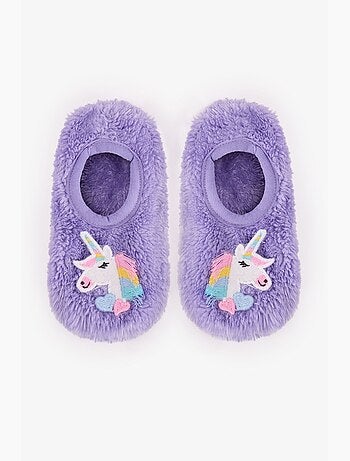 Chaussettes d'intérieur fille unicorn pastels penti