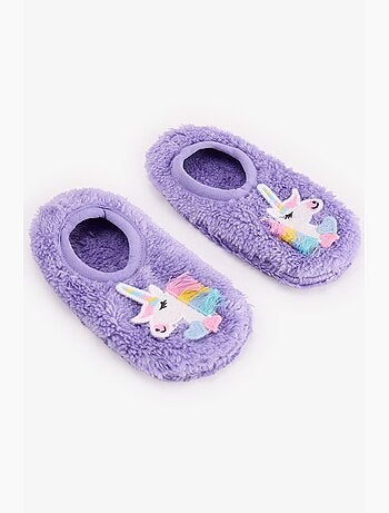 Chaussettes d'intérieur fille unicorn pastels penti