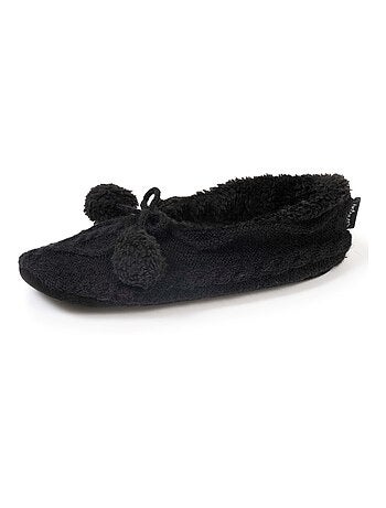 Chaussettes d'intérieur fourrées, antidérapante femme Isotoner