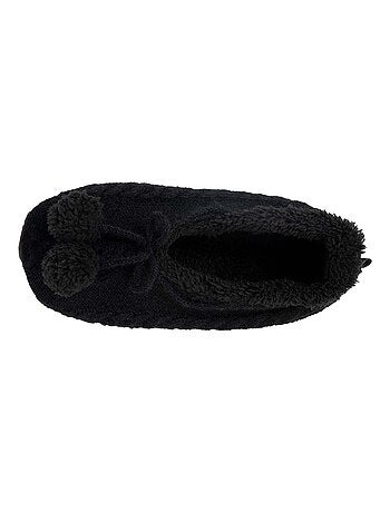 Chaussettes d'intérieur fourrées, antidérapante femme Isotoner