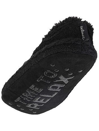 Chaussettes d'intérieur fourrées, antidérapante femme Isotoner