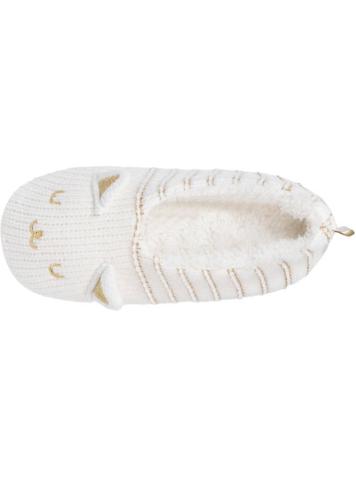 Chaussettes d'intérieur maille chenille - fourrées, antidérapantes femme isotoner - Kiabi