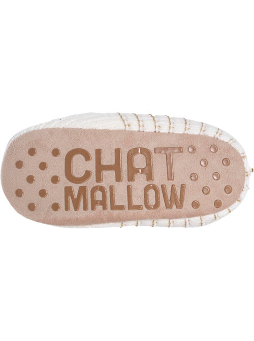 Chaussettes d'intérieur maille chenille - fourrées, antidérapantes femme isotoner - Kiabi