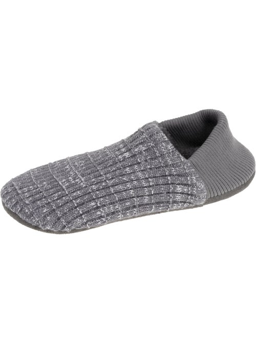 Chaussettes d'intérieur maille côtelée, picots antidérapants homme isotoner - Kiabi