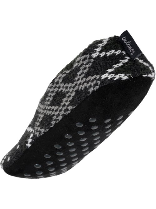 Chaussettes d'intérieur maille fourrées - semelle à picots antidérapants homme isotoner - Kiabi Chaussettes d'intérieur maille fourrées - semelle à picots antidérapants homme isotoner - Kiabi