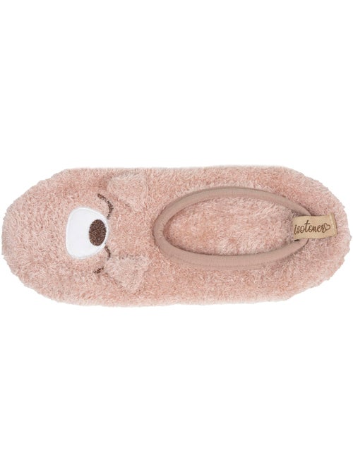 Chaussettes d'intérieur maille peluche, picots antidérapants femme Isotoner - Kiabi