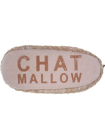 Chaussettes d'intérieur maille torsadée, picots antidérapants femme isotoner
