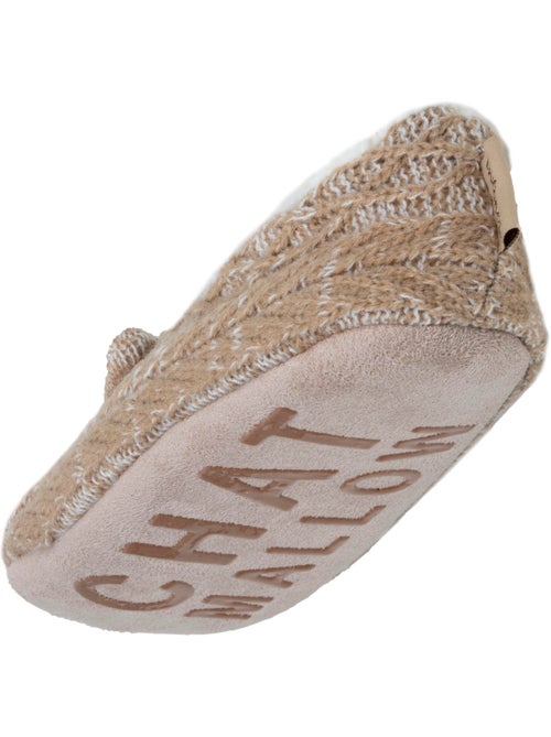 Chaussettes d'intérieur maille torsadée, picots antidérapants femme isotoner - Kiabi Chaussettes d'intérieur maille torsadée, picots antidérapants femme isotoner - Kiabi