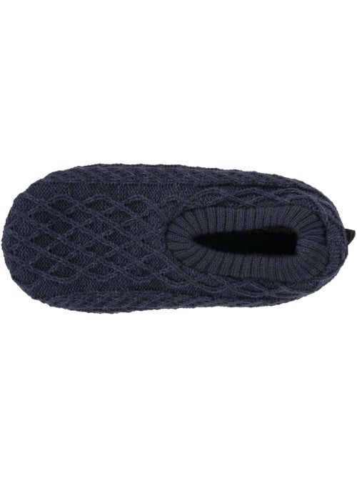 Chaussettes d'intérieur maille torsadée, picots antidérapants homme isotoner - Kiabi