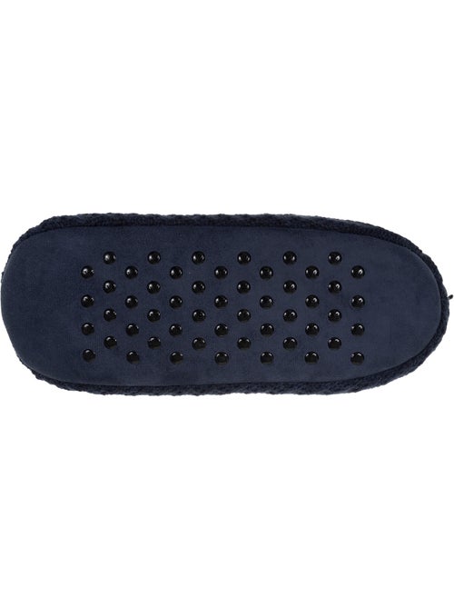 Chaussettes d'intérieur maille torsadée, picots antidérapants homme isotoner - Kiabi