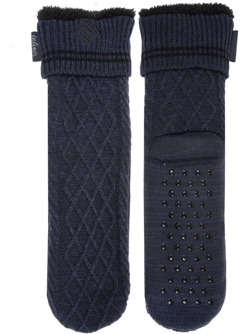 Chaussettes d'intérieur maille torsadée, picots antidérapants homme isotoner - Kiabi Chaussettes d'intérieur maille torsadée, picots antidérapants homme isotoner - Kiabi