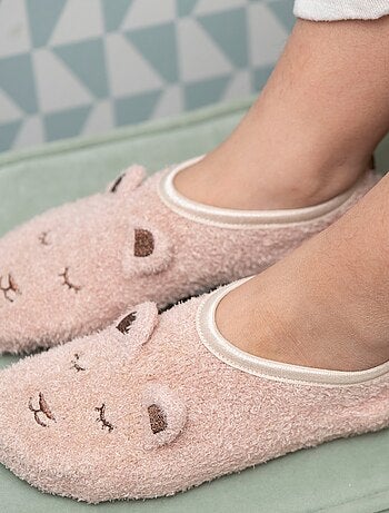 Chaussettes d'intérieur ultra confortables, avec picots antidérapants femme Isotoner