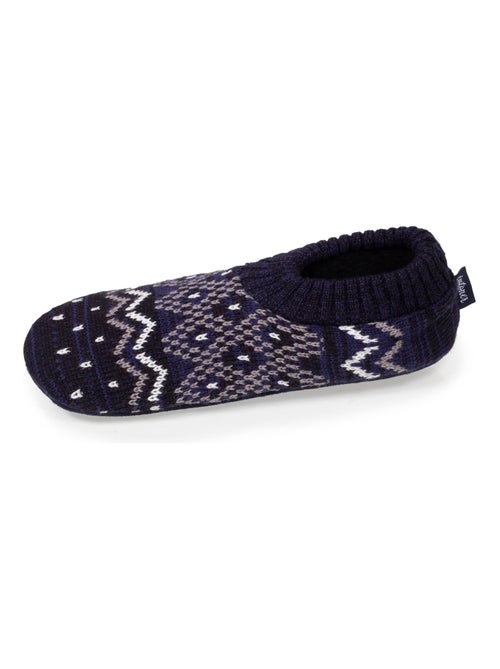 Chaussettes d'intérieur ultra confortables, semelle suédine, picots antidérapants homme Isotoner - Kiabi