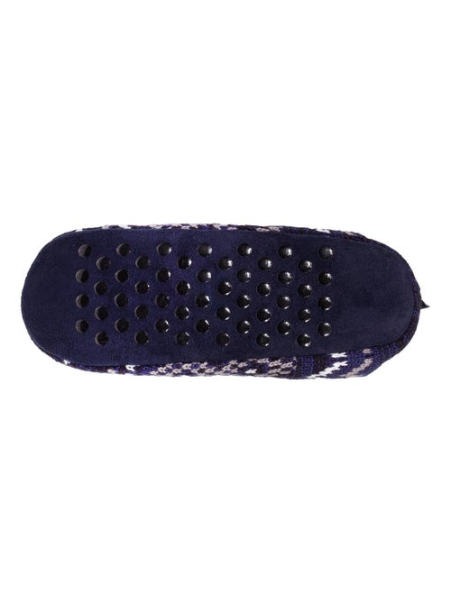 Chaussettes d'intérieur ultra confortables, semelle suédine, picots antidérapants homme Isotoner - Kiabi