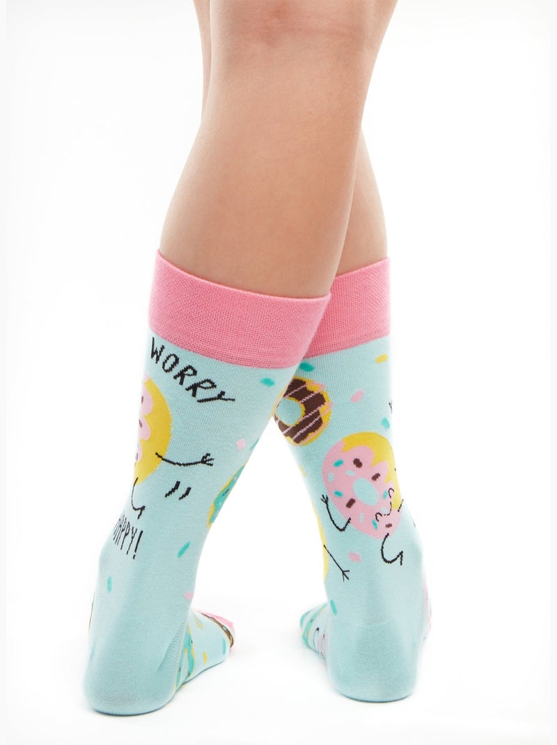 Chaussettes Donuts Bleu - Kiabi