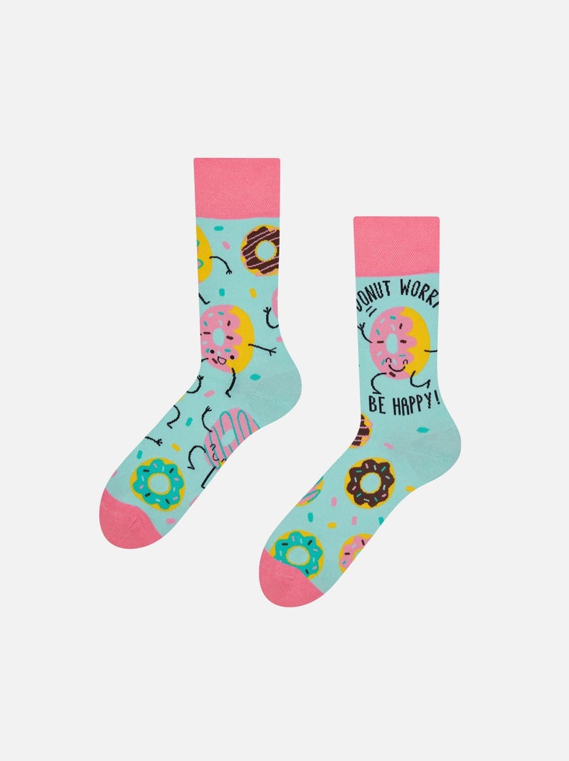 Chaussettes Donuts Bleu Rose Bleu - Kiabi