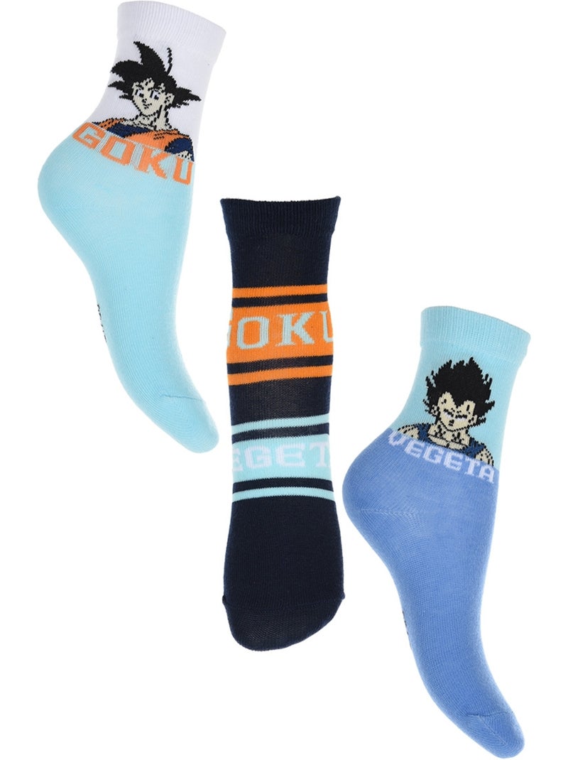 Chaussettes Dragon Ball| Licence Officielle Bleu Orange Noir - Kiabi