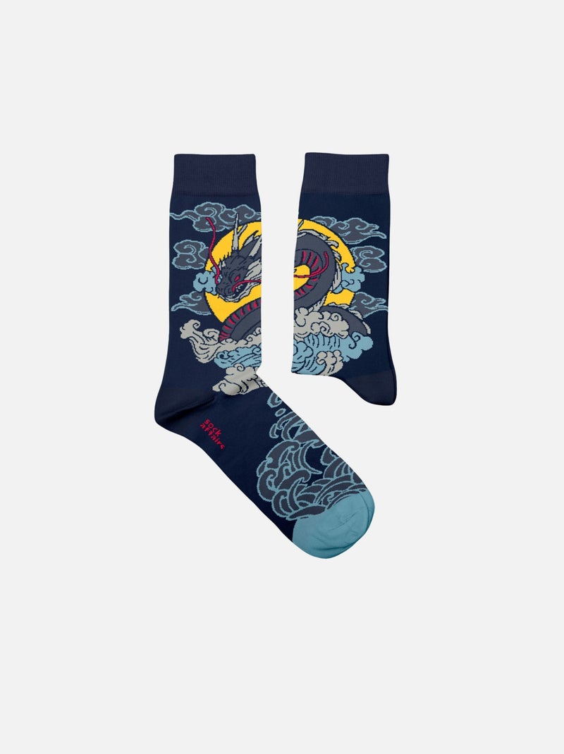 Chaussettes Dragon Bleu foncé - Kiabi