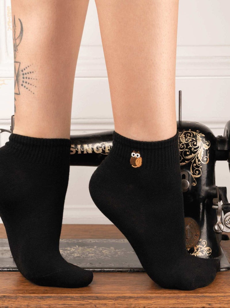 Chaussettes En Coton Animaux Rigolos- SockUp- 35-43 Noir - Kiabi