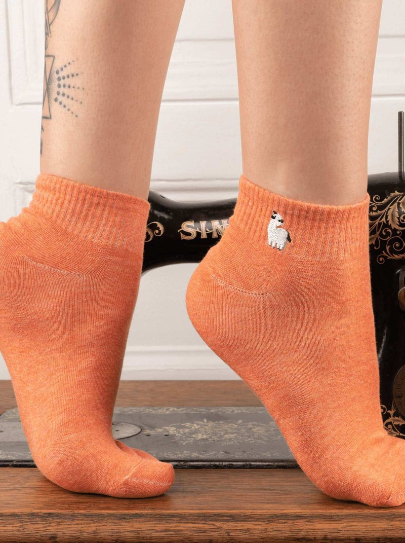 Chaussettes En Coton Animaux Rigolos- SockUp- 35-43 Orange - Kiabi