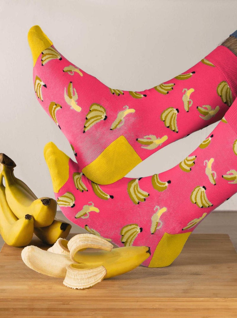 Chaussettes En Coton Fruits Multicolores- SockUp- 36-44 Rose - Kiabi