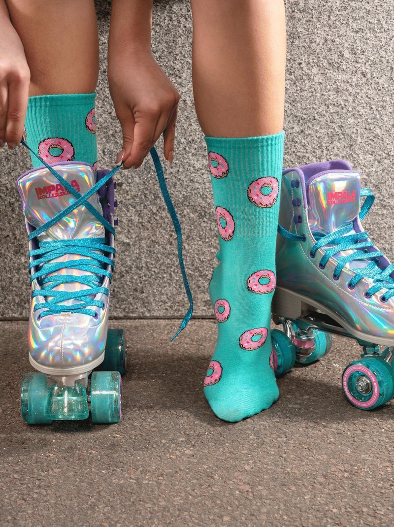 Chaussettes En Coton Nourriture- Sockup- 36-44 Bleu - Kiabi