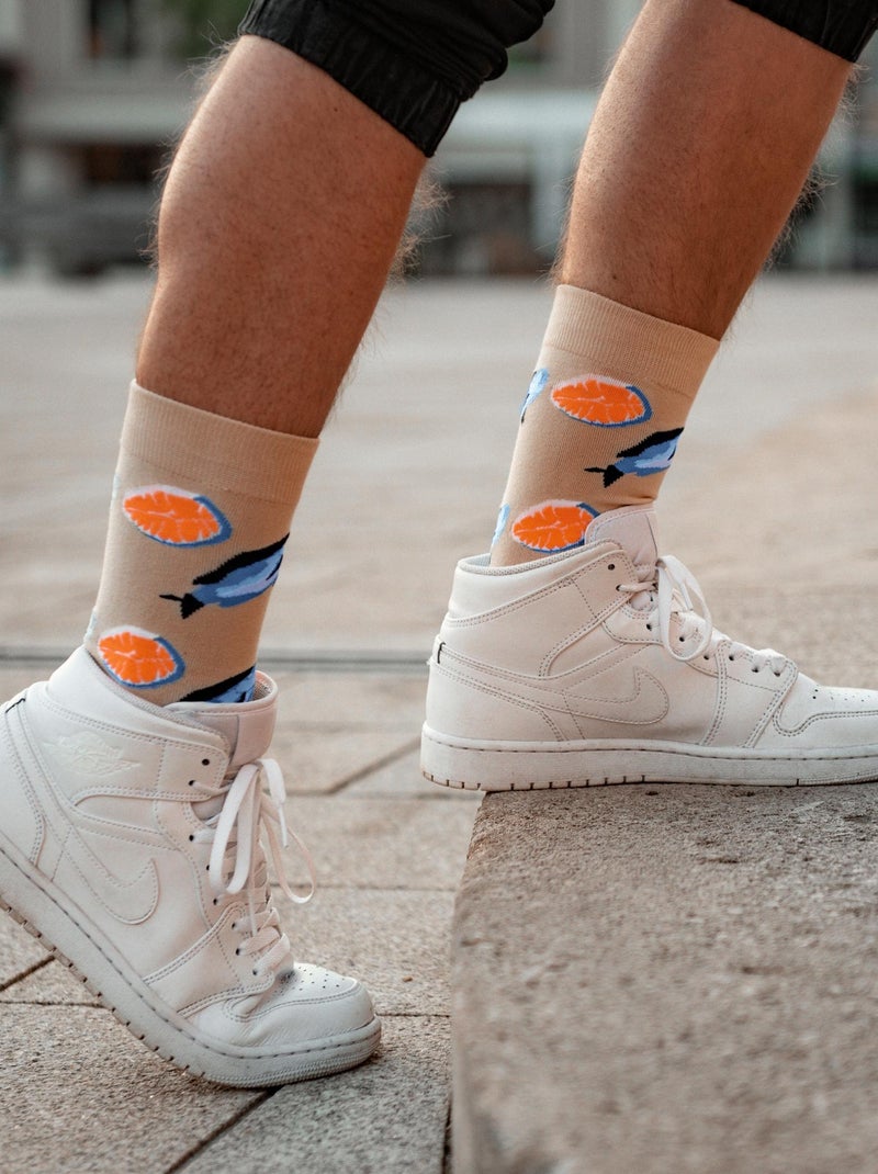 Chaussettes En Coton Pêcheur- SockUp- 37-45 Saumon - Kiabi