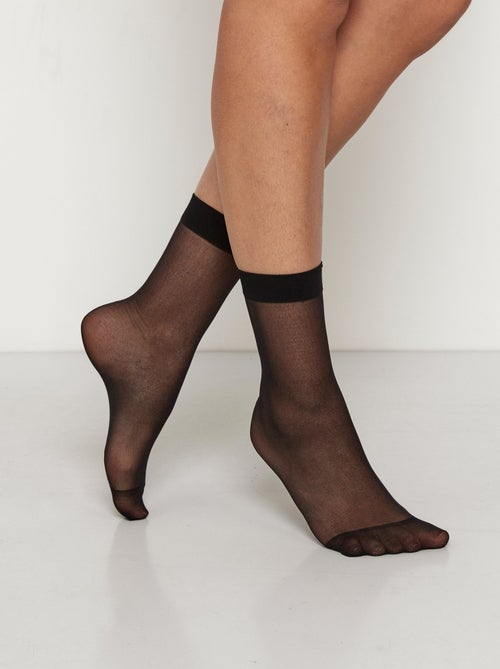 Chaussettes en voile mousse - Kiabi