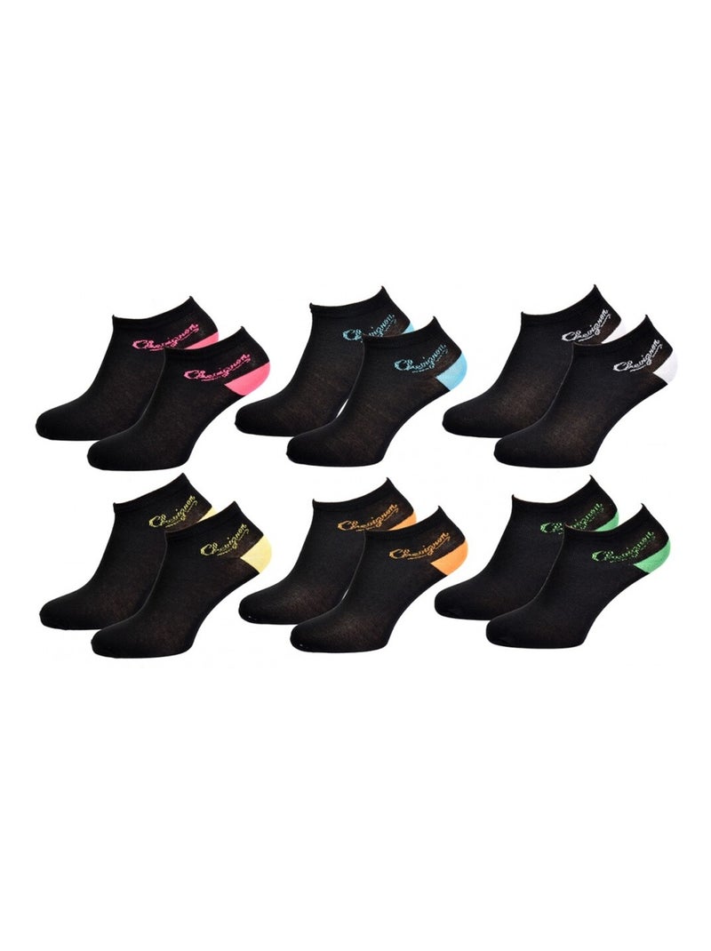 Chaussettes Enfant CHEVIGNON - Pack de 6 Noir - Kiabi