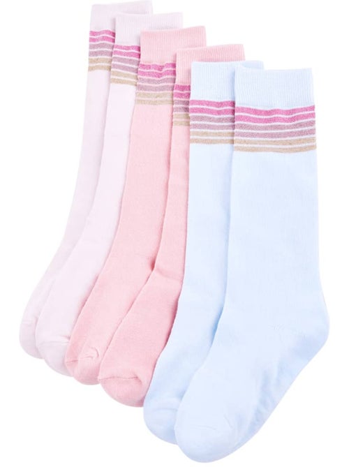 Chaussettes enfant coton à rayures (lot 5 paires) - vidaxl - Kiabi Chaussettes enfant coton à rayures (lot 5 paires) - vidaxl - Kiabi