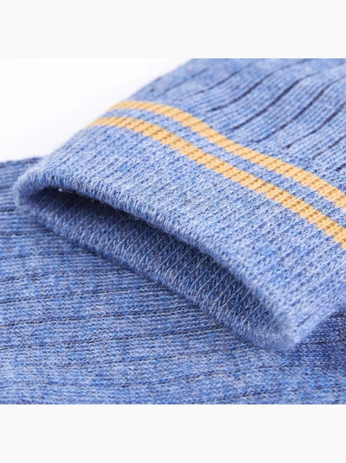 Chaussettes enfant en coton lot de 5 rayures singe renforcées - vidaxl - Kiabi