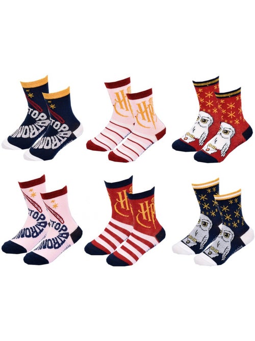 Chaussettes Enfant HARRY POTTER fantaisie -Assortiment modèles photos selon arrivages- - Pack de 9 - Kiabi