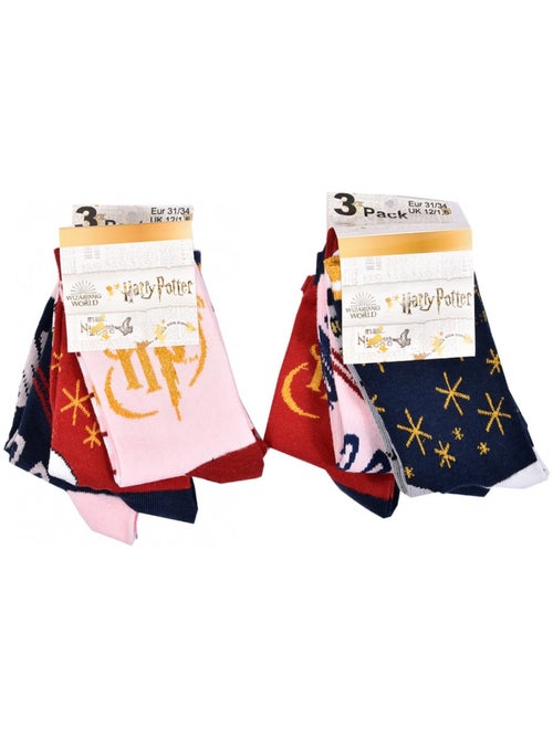 Chaussettes Enfant HARRY POTTER fantaisie -Assortiment modèles photos selon arrivages- - Pack de 9 - Kiabi