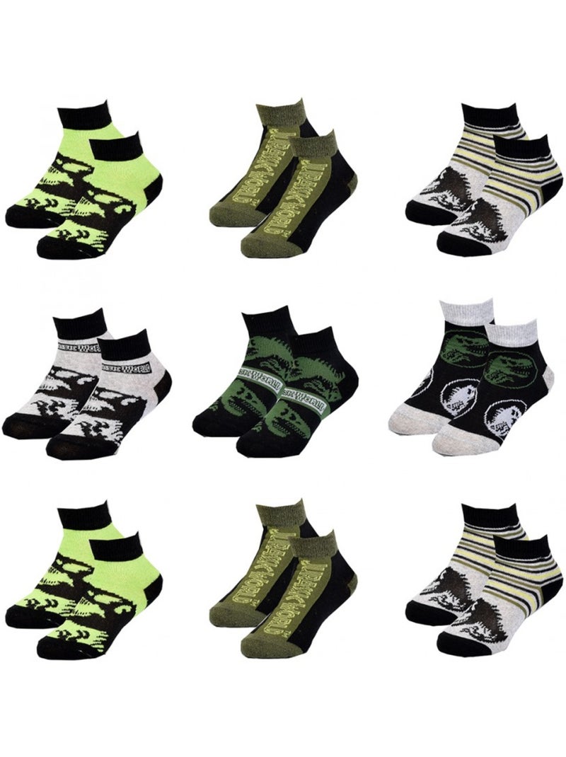 Chaussettes Enfant JURASSIC WORLD fantaisie -Assortiment modèles photos selon arrivages- - Pack de 9 Multicolore - Kiabi