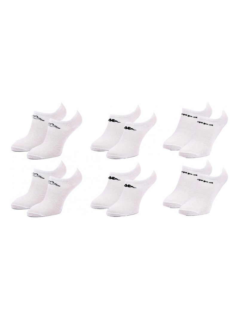 Chaussettes Enfant KAPPA SNEAKER - Pack de 6 Blanc - Kiabi