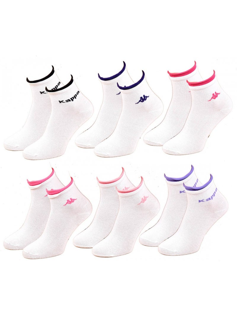 Chaussettes Enfant KAPPA Socquettes en Coton Majoritaire - Pack de 12 Multicolore - Kiabi