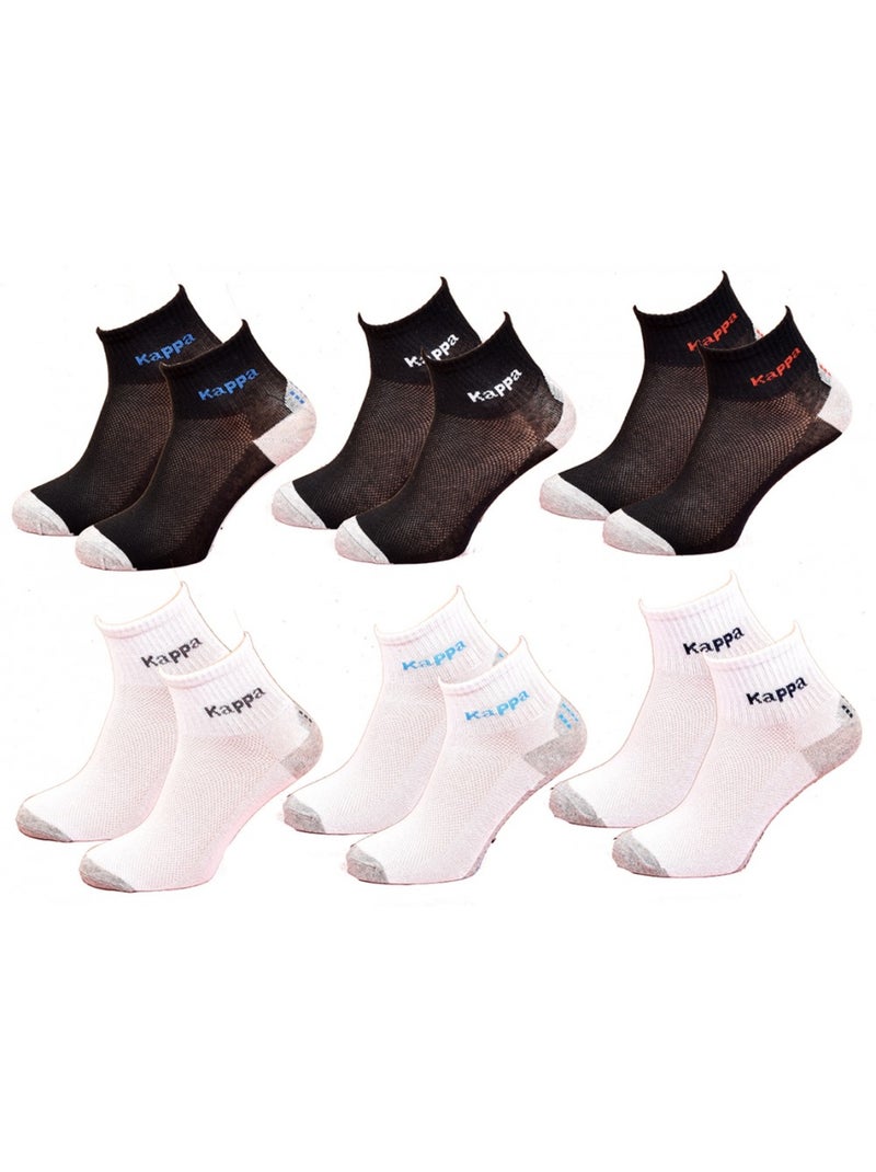 Chaussettes Enfant KAPPA Socquettes en Coton Majoritaire - Pack de 12 Multicolore - Kiabi