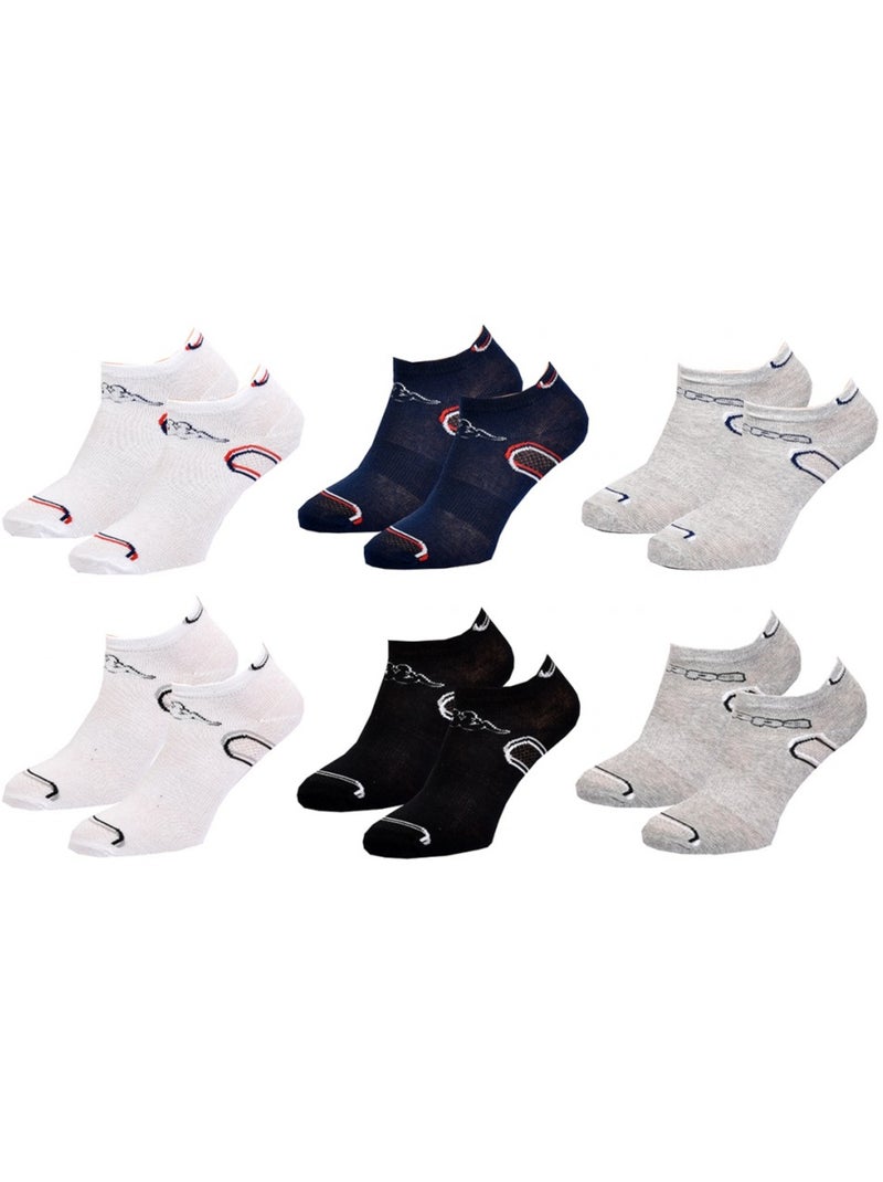 Chaussettes Enfant KAPPA Socquettes en Coton Majoritaire - Pack de 12 Multicolore - Kiabi