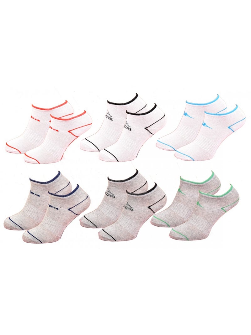 Chaussettes Enfant KAPPA Socquettes en Coton Majoritaire - Pack de 12 Multicolore - Kiabi