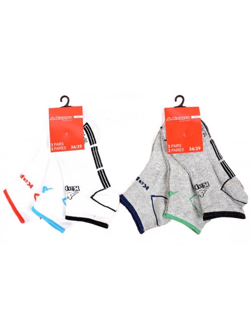 Chaussettes Enfant KAPPA Socquettes en Coton Majoritaire - Pack de 12 - Kiabi