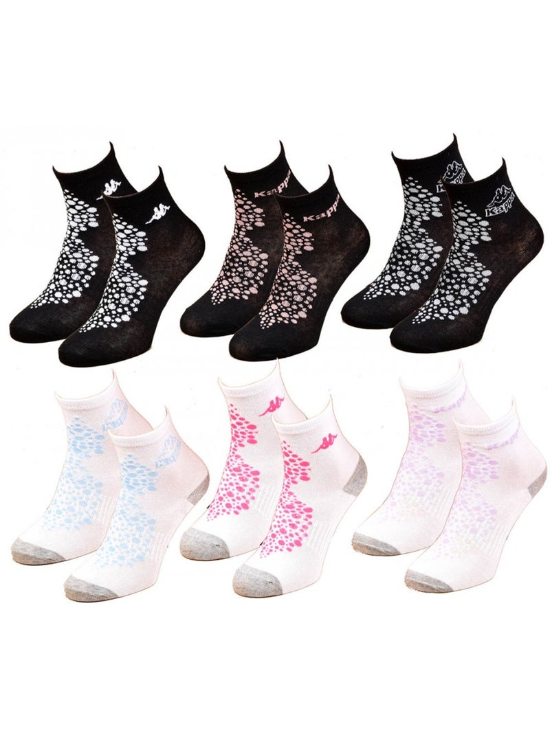 Chaussettes Enfant KAPPA Socquettes en Coton Majoritaire - Pack de 12 Multicolore - Kiabi