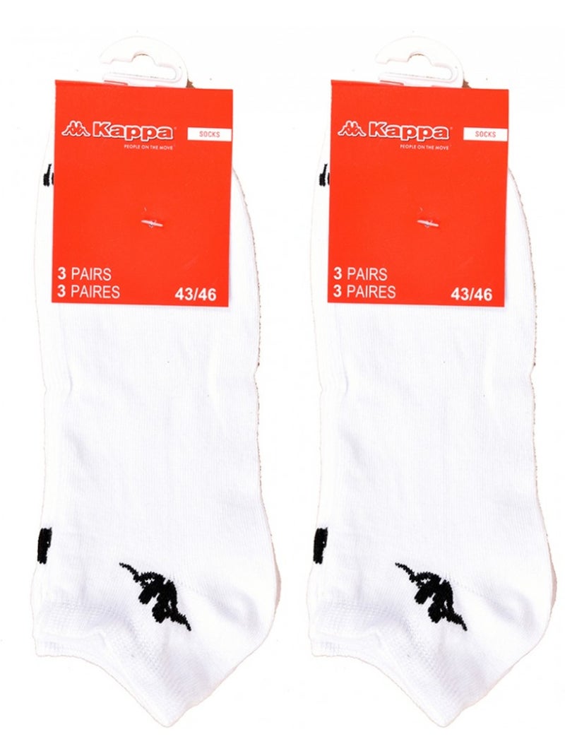 Chaussettes Enfant KAPPA Socquettes Tiges courtes - Pack de 6 Multicolore - Kiabi