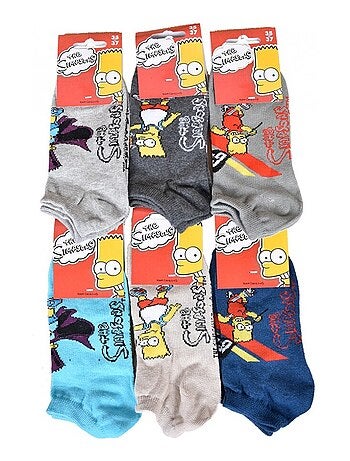 Chaussettes Enfant Licence Simpsons fantaisie- Pack de 3