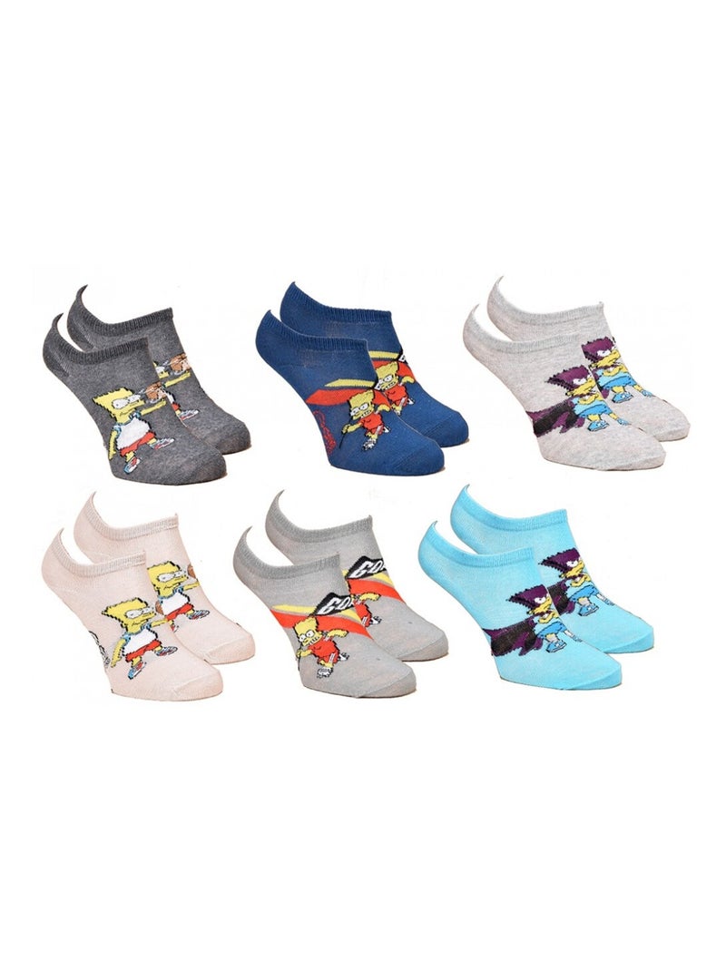 Chaussettes Enfant Licence Simpsons fantaisie- Pack de 3 Multicolore - Kiabi