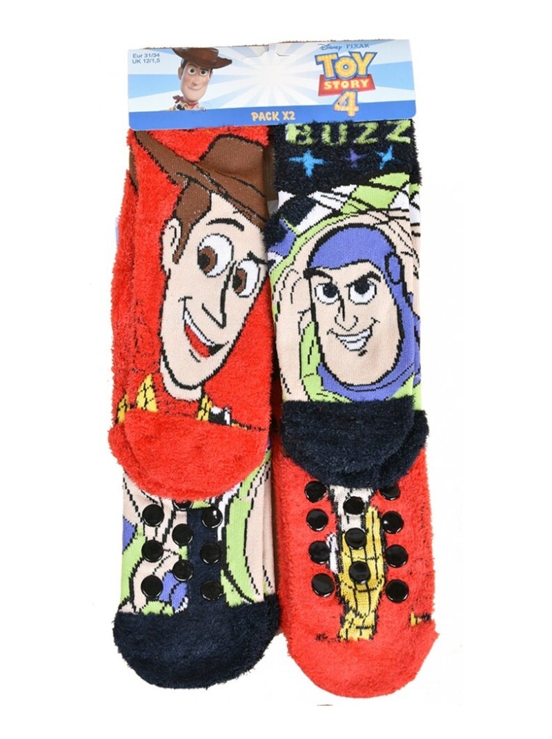 Chaussettes Enfant Licence TOY STORY fantaisie- Pack de 4 Multicolore - Kiabi